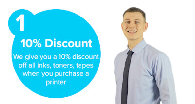 10-percent-discount 10% Discount on consumables ordered with a printer