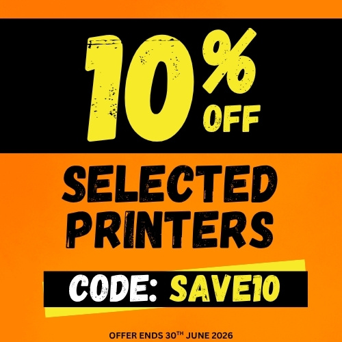10% off Selected Printers using the code SAVE10. Offer ends 30th June 2026