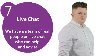live-chat Live chat service manned by humans