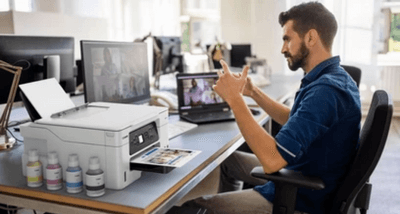 canon-maxify-gx-3050-review Canon MAXIFY GX3050 On A Desk In Office