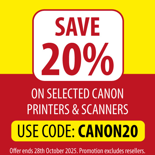 20% off canon printers october 2025 offers banner