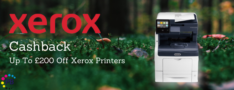 Xerox Cashback up To £200 off Xerox Printers