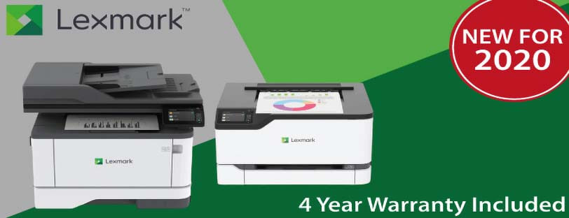 Lexmark 4 Series Printer banner showing a multifunction and Print only device