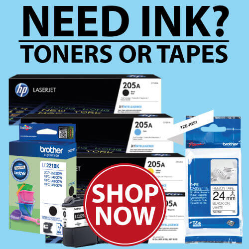 printerbase need ink, toner or tapes news blog banner blue