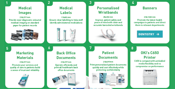Oki C650 healthcare banner