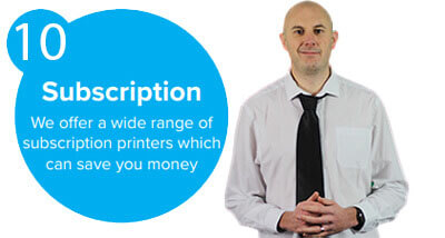 Subscription printing available on a range of printers