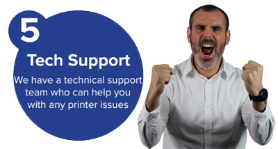 Technical support available over the phone