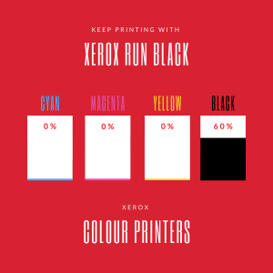 Xerox run black